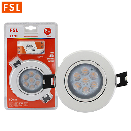 Đèn LED âm trần FSL 8W mắt rọi